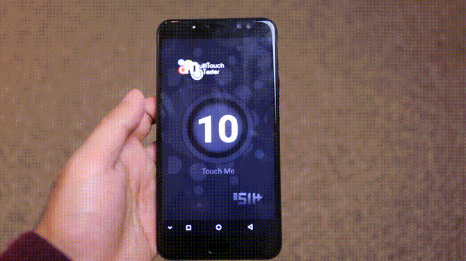 UHANS Max 2: самый большой экран на смартфоне за 150 долларов 3 Использование телефона Multitouch test1