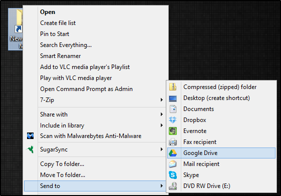 Отправить менеджеру - Отправить в контекстное меню