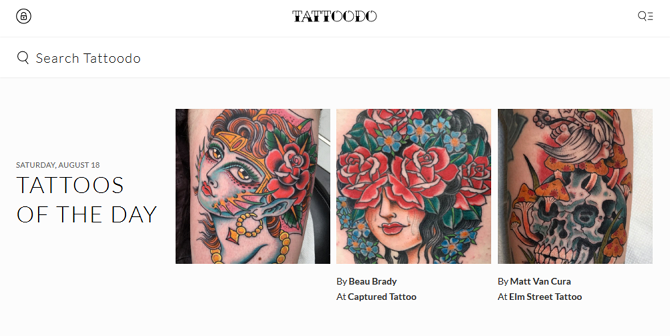 Домашняя страница Tattoodo