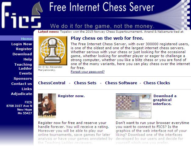 Бесплатный Интернет Шахматный Сервер