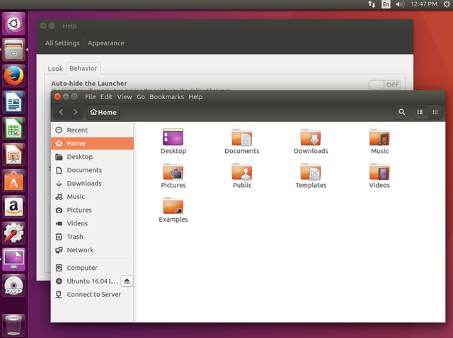 UbuntuLTS-Always-Display-App-меню