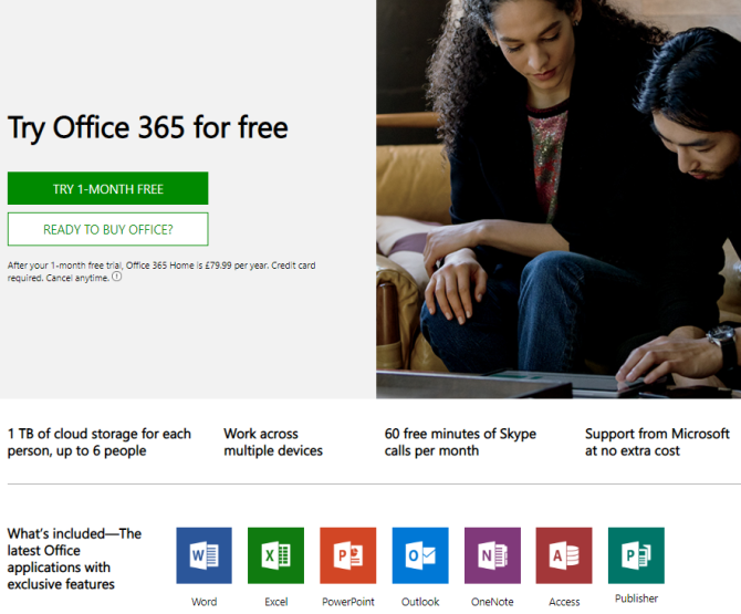 Microsoft Office Попробуйте пробную версию Office 365