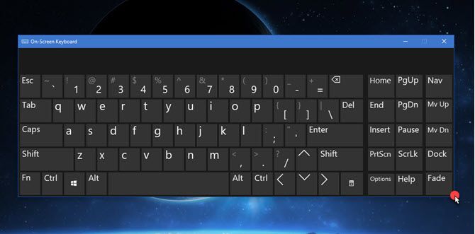 Как изменить размер экранной клавиатуры в Windows 10 Изменить размер экранной клавиатуры Windows