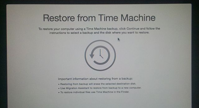 машина времени, восстановление-макинтош