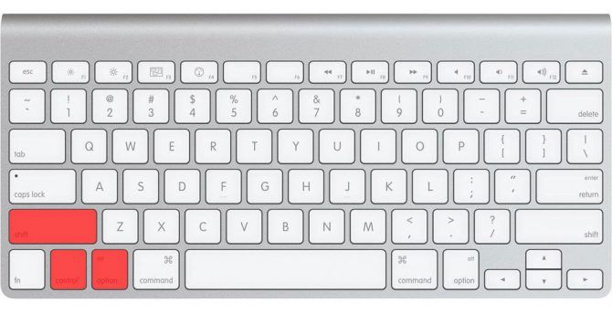 Опция Apple Smart Keyboard Shift Control