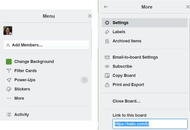 TrelloBoardMenu