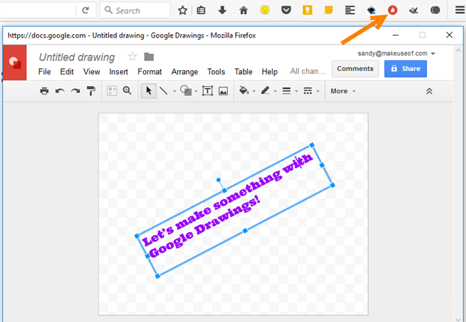 приложение Firefox для Google Paint