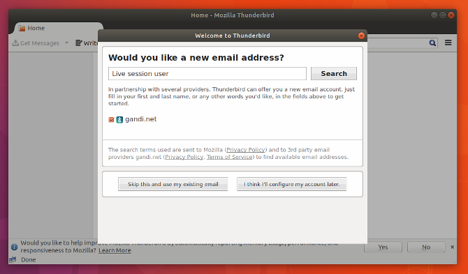Проверьте свою электронную почту в Linux с Mozilla Thunderbird