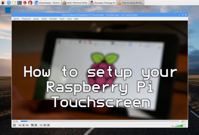 Raspberry Pi Apps VLC проигрыватель