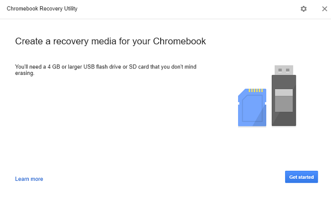 приложение для восстановления Chromebook