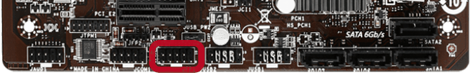 Обзор материнской платы MSI J разъемы на передней панели