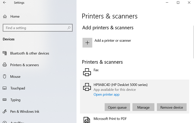 Windows 10 удалить приложение настройки экрана принтера