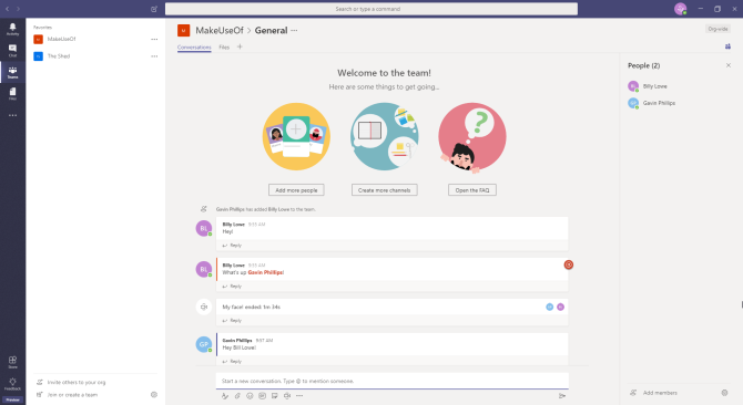 Приложение Microsoft Team