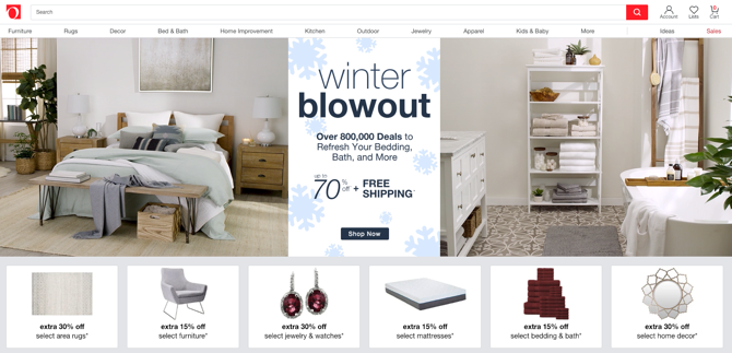 Скриншот Overstock