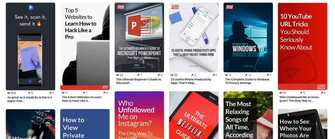 Скриншот Pinterest