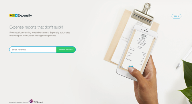 Скриншот Expensify