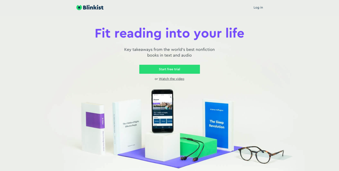 Скриншот Blinkist