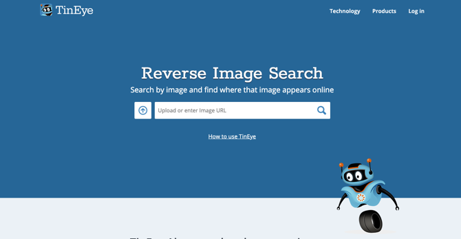 Скриншот TinEye