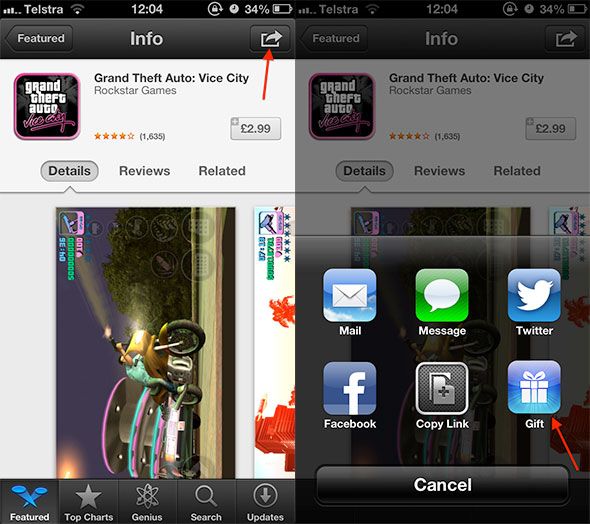 Как подарить приложение для iOS.