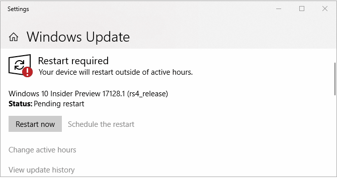 Время перезагрузки Windows 10 по расписанию