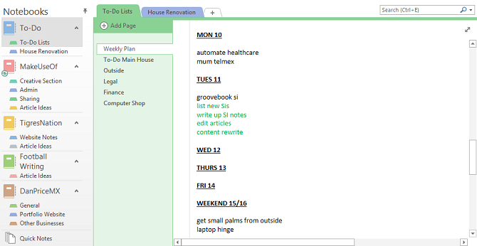 OneNote-полный ноутбук