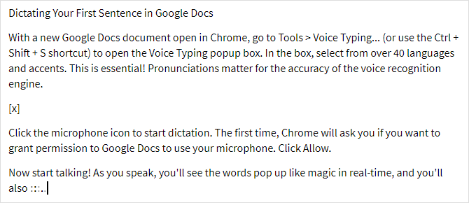 Google Doc's Voice Typing: A Secret Weapon for Productivity google docs voice typing example