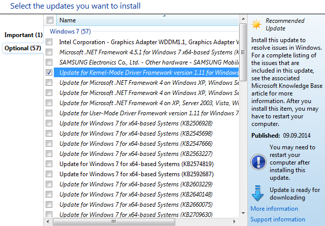 Выберите Обновления Windows