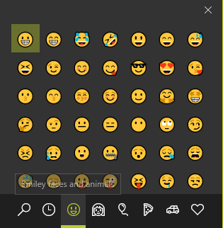 Напечатайте Emojis the Easy Way на Windows 10 с панелью Emoji Панель Emoji для Windows