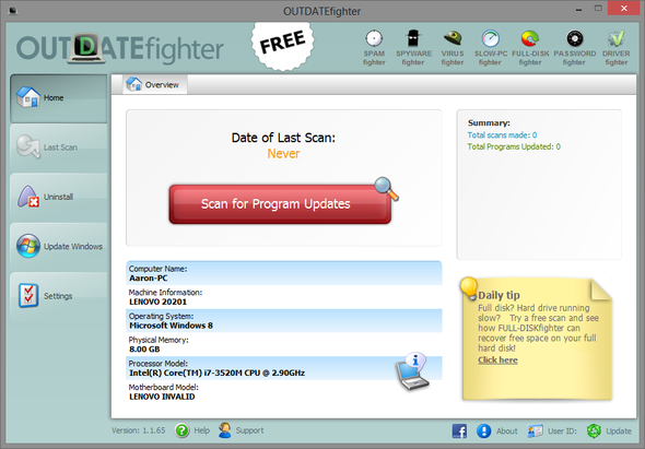 как держать компьютер в курсе