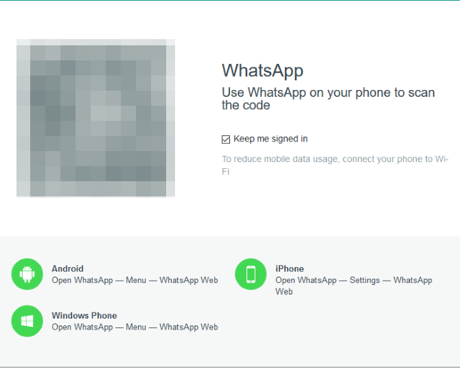 WhatsApp веб-код