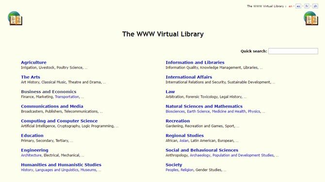 Виртуальная библиотека WWW