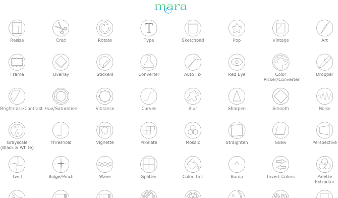 Mara Photos имеет множество бесплатных инструментов для редактирования изображений онлайн
