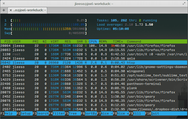 Linux-новичок-трик-HTOP