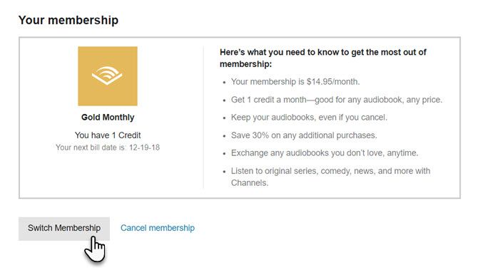 Нажмите Отменить членство