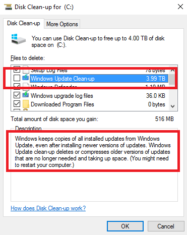 обновление Windows беспорядок чистый