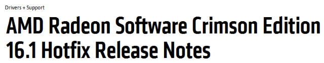 AMD Hotfix Headline