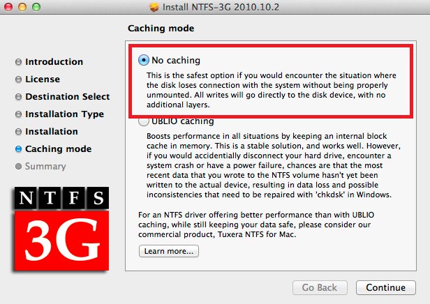 NTFS-3g-установки