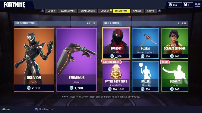 Fortnite-mircotransactions