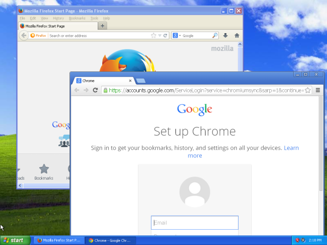 хром и-светлячок-на-Windows-XP