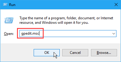 Откройте редактор групповой политики в Windows 10