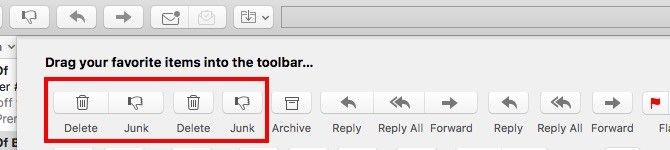 Mac Mail - парные иконки