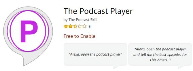 Podcast Player для амазонок эхо подкастов