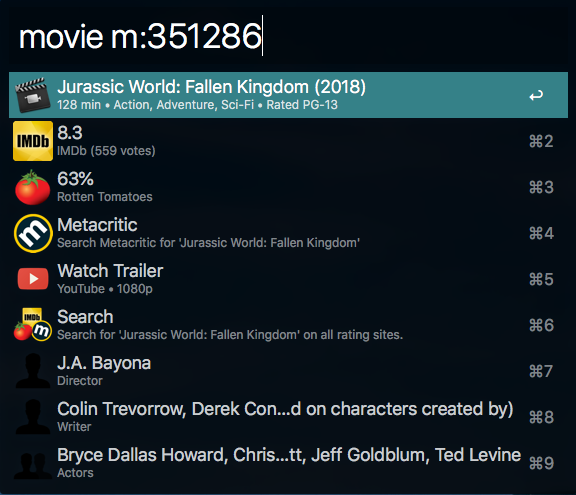 поиск фильмов и сериалов в Альфреде
