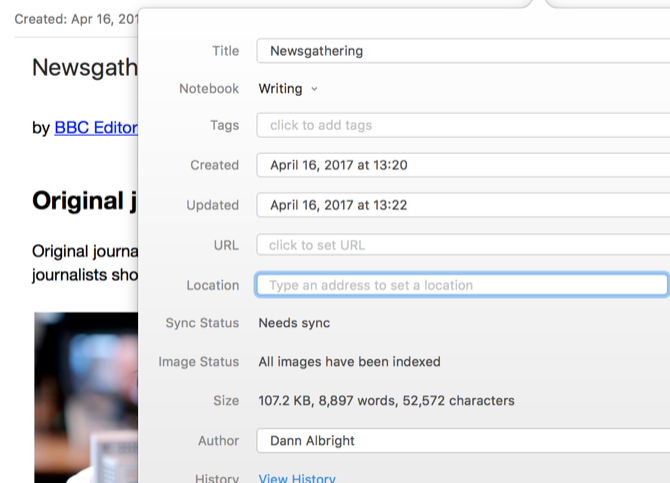 Evernote Project Management консолидированные заметки