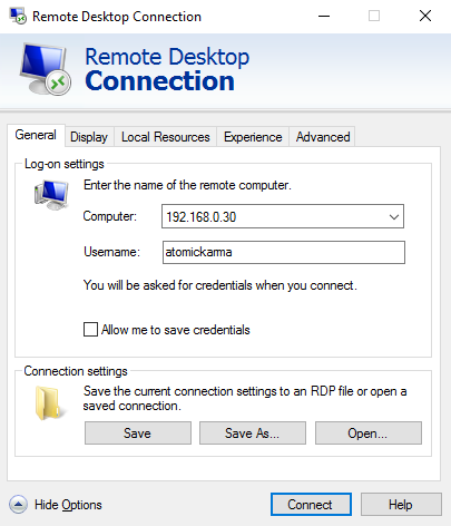 Удаленное подключение к ПК с Ubuntu с помощью RDP