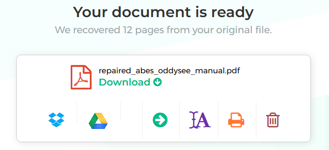 Как восстановить или восстановить данные из поврежденного PDF-файла PDF восстановления онлайн 670x307