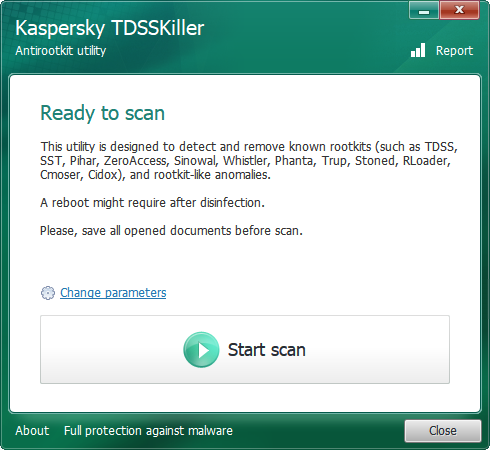 Полное руководство по удалению вредоносных программ kaspersky tdsskiller