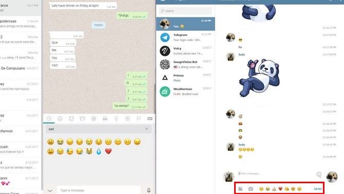 WhatsApp Telegram веб-приложение