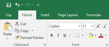 панель быстрого доступа excel