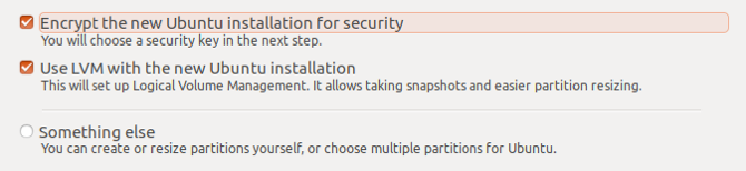 Ubuntu шифрования установить